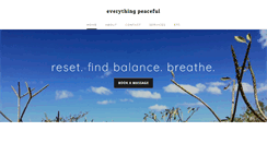 Desktop Screenshot of everythingpeaceful.com