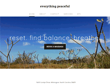 Tablet Screenshot of everythingpeaceful.com